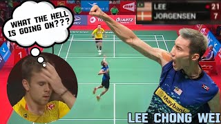 The Power Of Grey Hair Lee Chong Wei  Lee Chong Wei vs Jorgensen [upl. by Cowan]