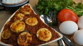 Egg kurma in Tamil  Muttai Kulambu  முட்டை குழம்பு [upl. by Esirahc]