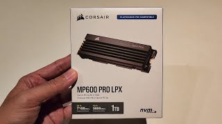 Fast amp Furious  Upgrade PS5 Slim with Corsair MP600 Pro LPX SSD  Unboxing  No narrative [upl. by Alleinad726]