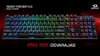 ReadyForBattle Teclado Mecânico Redragon Devarajas K556 RGB [upl. by Aisitel]