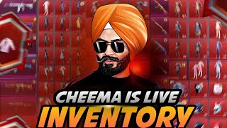 BEST INVENTORY OF LEGITS 💀 FREE UC TRICK  VIDEO BY CHEEMA IS LIVE [upl. by Ryter]