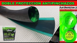 DOBLE PROTECCION ANTIPINCHAZOS LLANTA BICI MTB BICICLETA [upl. by Atir]