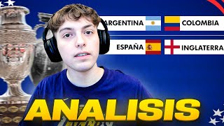 ¿ARGENTINA o COLOMBIA ¿ESPAÑA o INGLATERRA ¿QUIENES GANAN LA COPA AMERICA y EUROCOPA  ANALISIS [upl. by Reinhold]