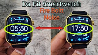 DaFit Smartwatch How To Change Time Format 12 Am Pm ↔️ 24 hours Da Fit Fire Boltt Noise etc [upl. by Raine]