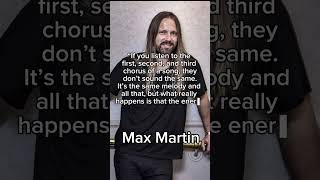 Max Martin Quote [upl. by Ahsert]