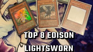 YuGiOh Top 8 Edison Format Lightsworn Deck Profile  Sidney O YCS Utrecht Time Wizard Max Rarity🤑 [upl. by Noyr487]