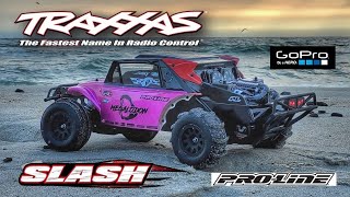 Traxxas Slash VXL  Proline Megalodon Baja Buggy [upl. by Briano]