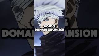 Gojo’s DOMAIN EXPANSION Explained jujutsukaisen gojo anime shorts trending [upl. by Eseilanna]