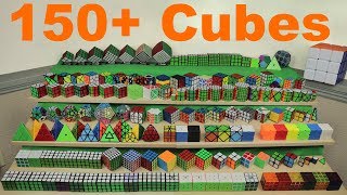 2018 My Rubiks Cube Collection  150 Cubes [upl. by Lapointe]