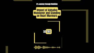 Medical Music Impact of Valsalva Maneuver and Standing on Heart Murmurs [upl. by Darb]