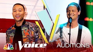 Mendeleyev sing quotGirl From The North Countryquot on The Blind Auditions of The Voice 2019 [upl. by Anawahs]