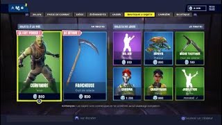 LA FAUCHEUSE REVIENT DANS LA BOUTIQUE FORTNITE  THE MOWER IN FORTNITE  ITEM SHOP 26 OCTOBER [upl. by Ahseim]