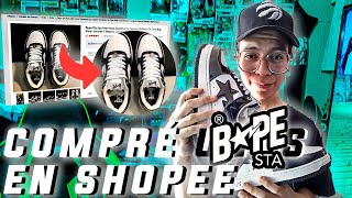 Unboxing Compré unos Bapesta en Shopee sneakers chinos [upl. by Nomzzaj]