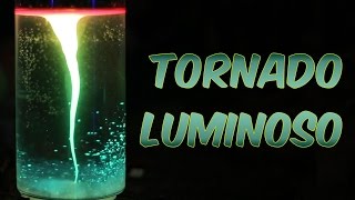 Como fazer um TORNADO LUMINOSO  EXPERIÊNCIA de QUÍMICA e FÍSICA [upl. by Leugimesoj]