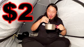 I’m a 38 years old Japanese Homeless Alone and eating instant noodle for van life [upl. by Durham]