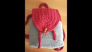 Crochet Sac a dosles bretelles et lassemblage [upl. by Nordek508]