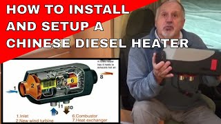 How To Install A CHINESE DIESEL AIR HEATER Ebay 5KW parking heater fitting guide Full instructions [upl. by Barbee]