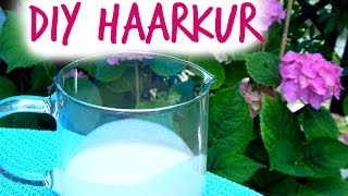 DIY HAARKUR gegen trockene Haare und FRIZZ   DIY Naturkosmetik [upl. by Sidwell]