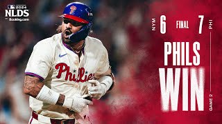 Mets vs Phillies NLDS Game 2 Highlights 10624  MLB Highlights [upl. by Shiau]