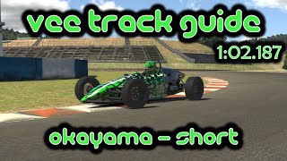 iRacing Track Guide Okayama  Short  Formula Vee  102187 [upl. by Dhumma]