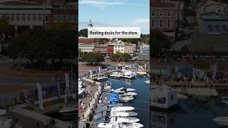 Floating docks underway to Annapolis boat shows 💦 annapolis annapolisboatshow boatdocks [upl. by Thekla]