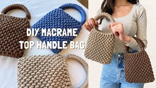 DIY  Macrame bag tutorial  Bolsa de macrame  마크라메 가방 [upl. by Davison]