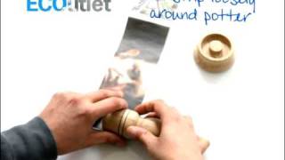 paper potter makes paper seedling pots [upl. by Ahsap997]