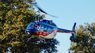 Air Evac Lifeteam 61 departing Bolivar Medical Center early in the morning [upl. by Corrinne203]