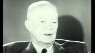 Pres Eisenhower on Face the Nation [upl. by Alyahc233]