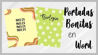 Portadas Bonitas en Word [upl. by Patterson848]