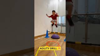 AGILITY DRILL 🏀 FOOTWORK 🦶 KIDS BASKETBALL TRAINING speedandagility exercises ninja [upl. by Hennahane]