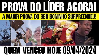 BBB24 PRODUÇÃO ANTECIPA PROVA DO LIDER 09042024 ÚLTIMO LÍDER E VAGA NA FINAL GARANTIDA QUEM VENCEU [upl. by Elmo208]