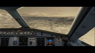 MSFS 2020  Akureyri CAT B LOC approach with offset  A32NX Exp  Live weather  4K  Ultra [upl. by Marguerita652]