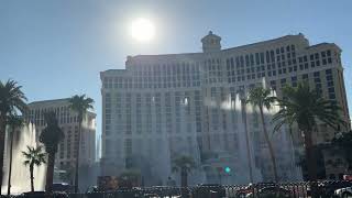 Bellagio fountain show view from across the street on 92224 [upl. by Baxter]