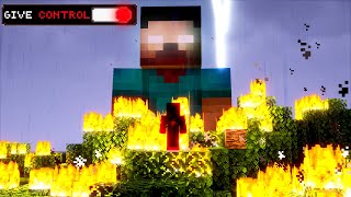 I Let HEROBRINE CONTROL My HARDCORE WORLD [upl. by Yllil172]