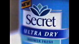 Secret Ultra Dry Deodorant Commercial 1996 [upl. by Atte]