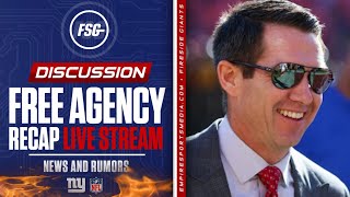 Giants Free Agency Recap Live Stream  News amp Rumors  Analysis Reaction [upl. by Notna]