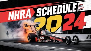 NHRA Schedule 2024  NHRA Date and time Schedule [upl. by Mcclain]