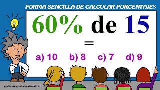 Forma sencilla de calcular porcentajes [upl. by Macey192]