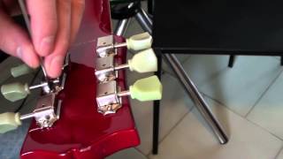 How to Replace a TunerTuning Peg on a Gibson Style Guitar [upl. by Pierce]