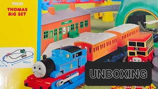 Thomas amp Friends TOMY Tomica World Set 7402 Unboxing [upl. by Pontius]