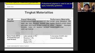 Intensif PRAKDIT  31 Materialitas [upl. by Nitsa]