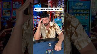 Playing Blackjack on a Cruise be like…😭 casino blackjack gambling comedy skit cruise [upl. by Annehsat835]