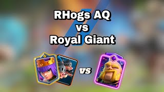 RHogs AQ 29 cycle vs Royal Giant season 122024 clashroyale royalhogs [upl. by Euqinamod532]