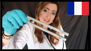 🩺Examen médical des nerfs crâniens⚕️ ASMR Français Binaural [upl. by Aedrahs699]