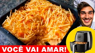 FRICASSE DE FRANGO FÁCIL FEITO DA AIRFRYER [upl. by Magel119]