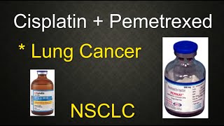 Lung cancer 1 cisplatin pemetrexed NSCLC chemo regimen medical lecture USMLE Roze pharm [upl. by Colner]