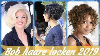 Die fetzige 👍 20 Ideen zu frisuren bob mit locken 2019 [upl. by Najar]