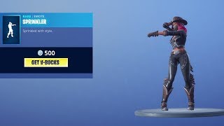 NEW SPRINKLER EMOTE DANCE Fortnite Battle Royale [upl. by Asila]