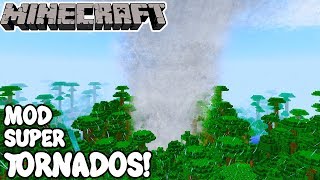 Minecraft 1121 MOD SUPER TORNADOS Weather Storms amp Tornadoes Mod Español [upl. by Avonasac]